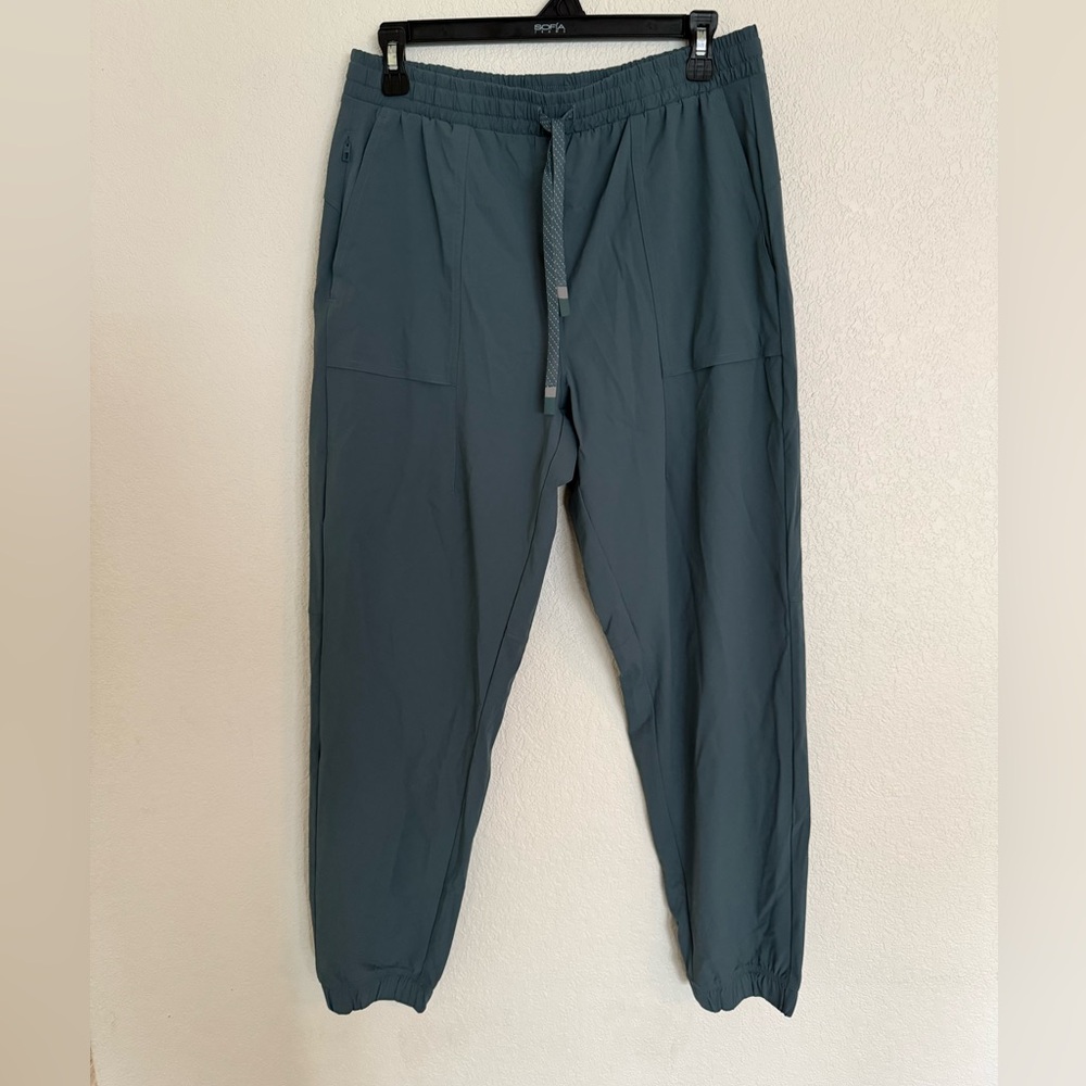 Fabletics Slate Blue Track Joggers